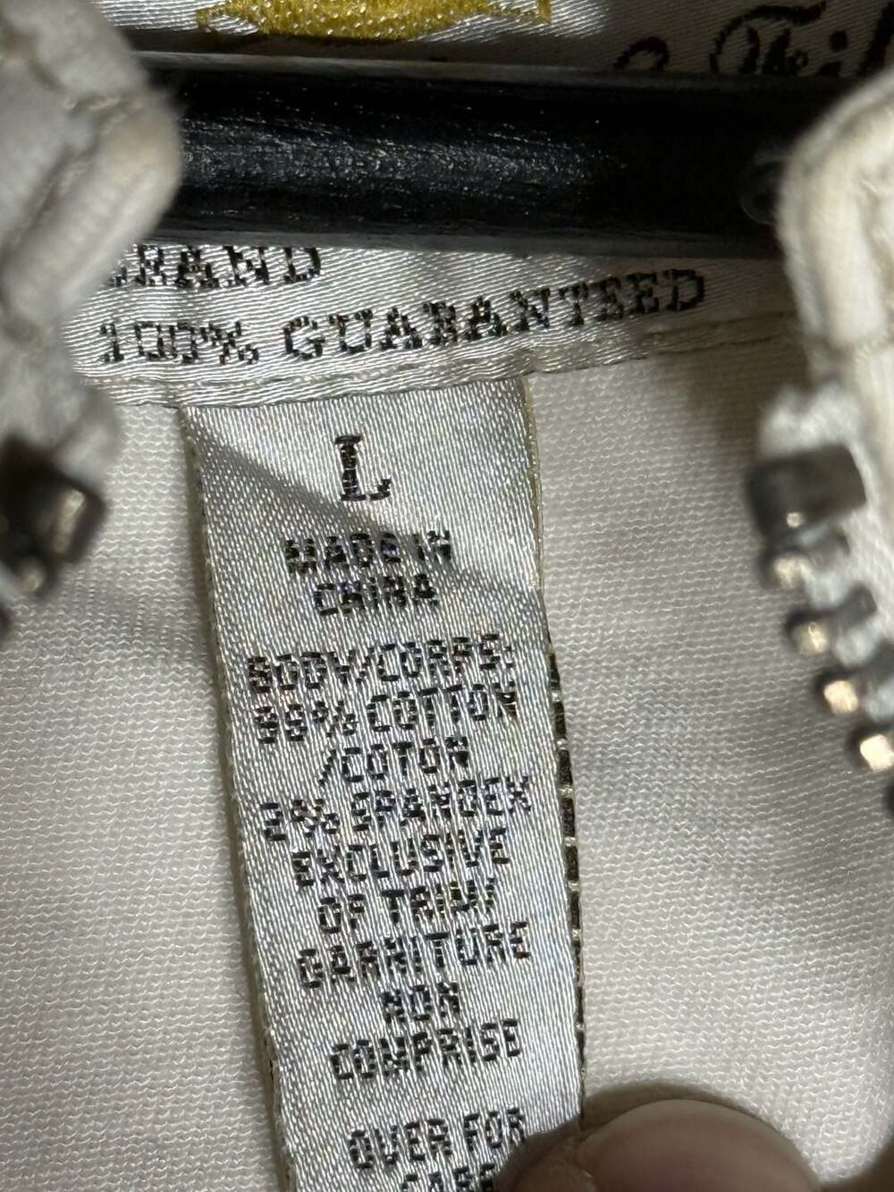 Abercrombie & Fitch Vintage White Cotton Moto Utility Jacket Size L - Picture 5 of 7